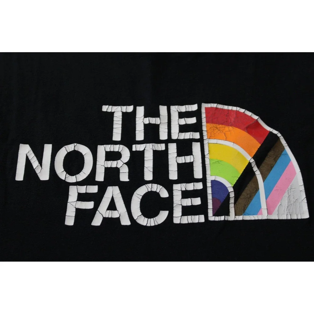 The North Face Mens XL Black Pride Rainbow Logo Sleeveless Muscle Tee Tank Top